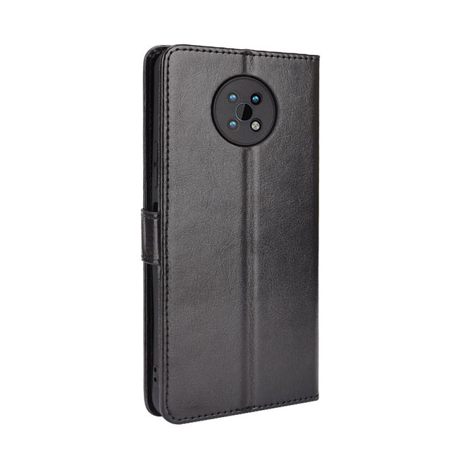 Nokia G50 Handy Hülle - Classic II Leder Bookcover Series - schwarz