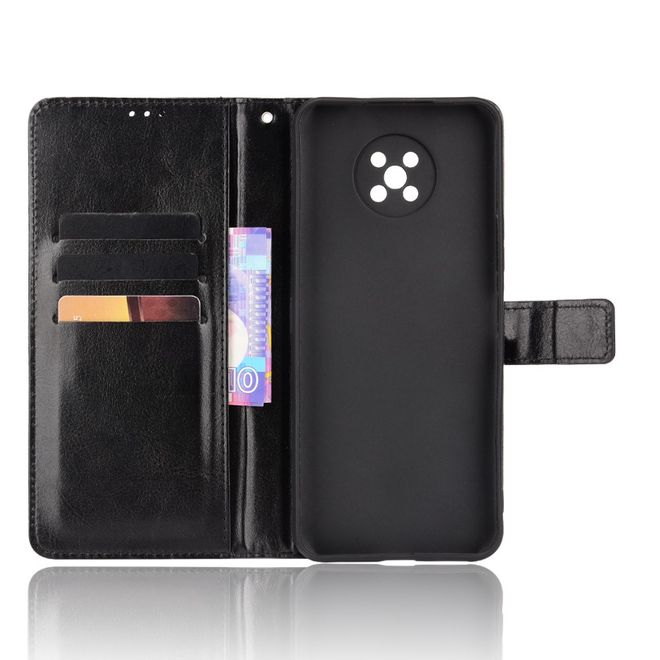 Nokia G50 Handy Hülle - Classic II Leder Bookcover Series - schwarz