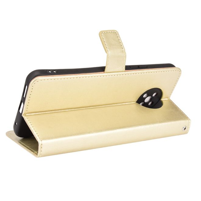 Nokia G50 Handy Hülle - Classic II Leder Bookcover Series - gold