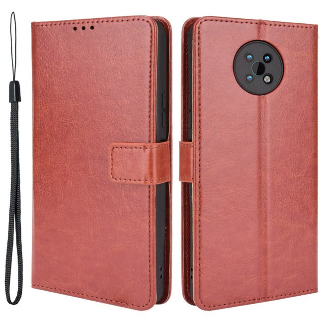 Nokia G50 Handy Hülle - Classic II Leder Bookcover Series - braun