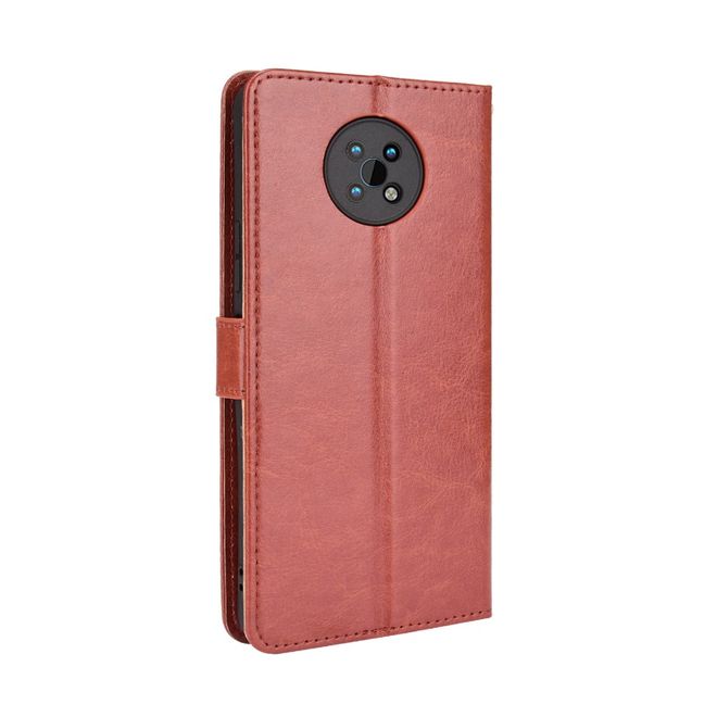 Nokia G50 Handy Hülle - Classic II Leder Bookcover Series - braun