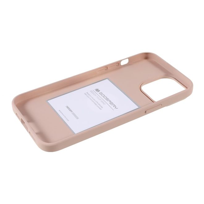 Goospery - iPhone 13 Pro Max Hülle - TPU Softcase - SF Jelly Series - pink sand