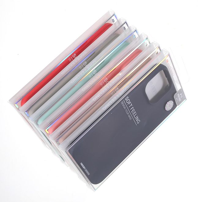 Goospery - iPhone 13 Pro Max Hülle - TPU Softcase - SF Jelly Series - pink sand