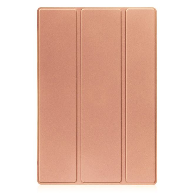 Samsung Galaxy Tab A8 (2021) Leder Hülle - dreifach faltbar - rosegold