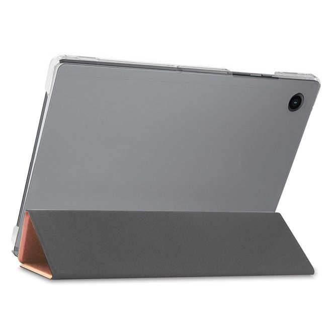 Samsung Galaxy Tab A8 (2021) Leder Hülle - dreifach faltbar - rosegold
