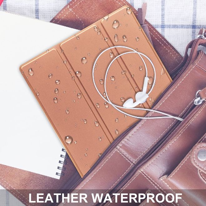 Samsung Galaxy Tab A8 (2021) Leder Hülle - dreifach faltbar - rosegold