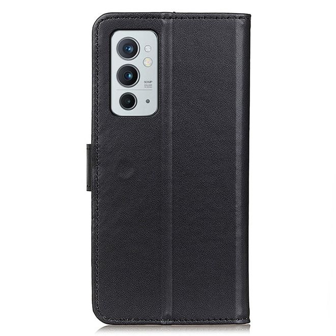 OnePlus 9RT 5G Handy Hülle - Classic II Leder Bookcover Series - schwarz