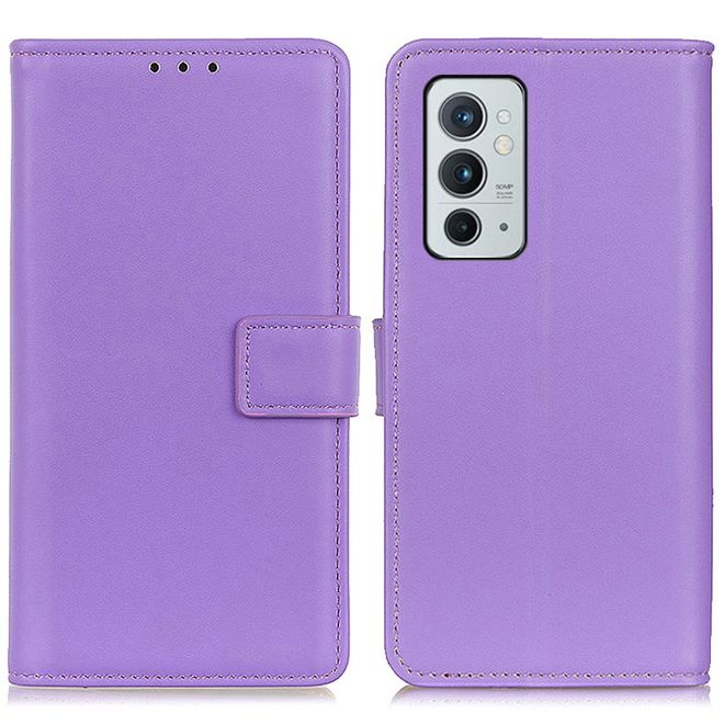 OnePlus 9RT 5G Handy Hülle - Classic II Leder Bookcover Series - purpur