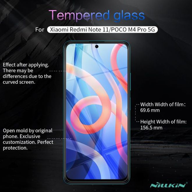Nillkin - Xiaomi Poco M4 Pro 5G Schutzfolie 0,2 mm - Folie aus gehärtetem Glas - H+ PRO Series