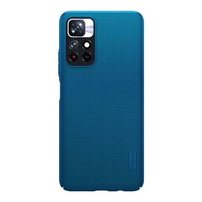 Nillkin - Xiaomi Poco M4 Pro 5G Hülle - Kunststoff Case - Super Frosted Shield Series - blau