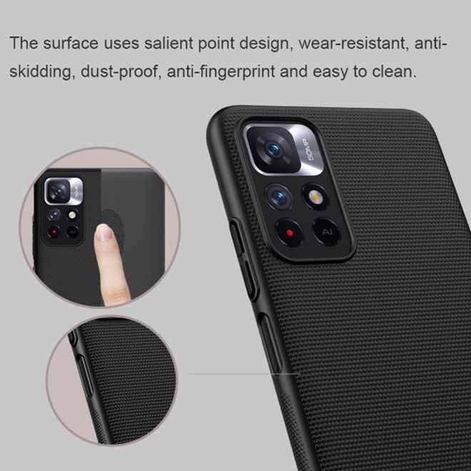 Nillkin - Xiaomi Poco M4 Pro 5G Hülle - Kunststoff Case - Super Frosted Shield Series - blau