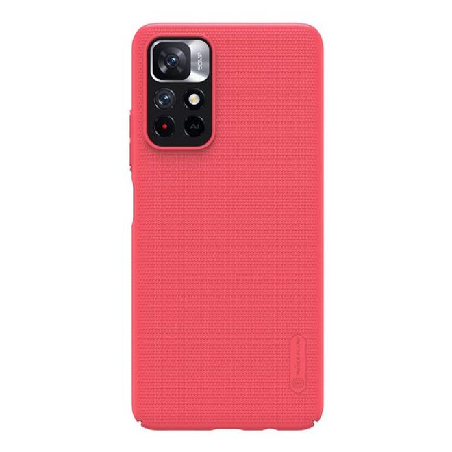 Nillkin - Xiaomi Poco M4 Pro 5G Hülle - Kunststoff Case - Super Frosted Shield Series - rot
