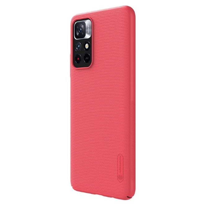 Nillkin - Xiaomi Poco M4 Pro 5G Hülle - Kunststoff Case - Super Frosted Shield Series - rot