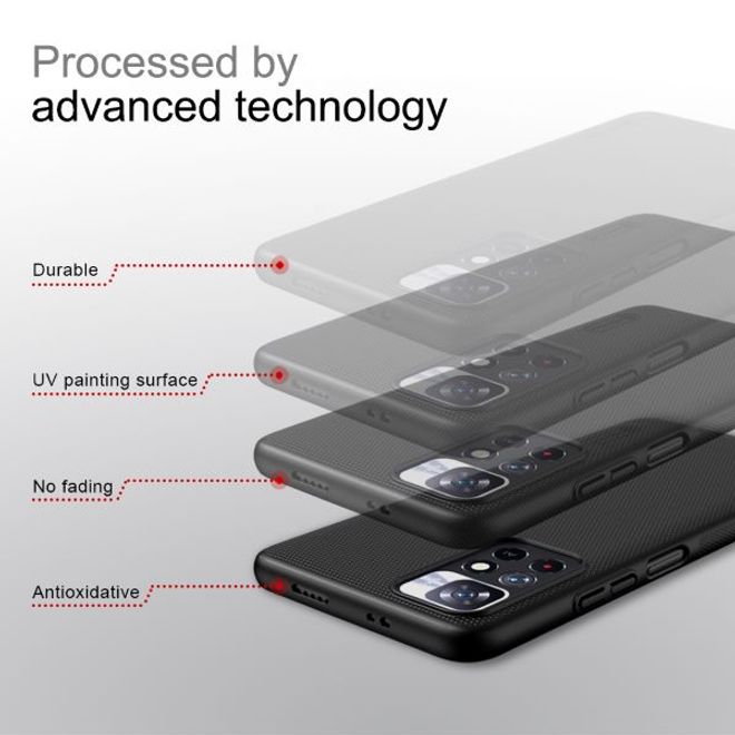 Nillkin - Xiaomi Poco M4 Pro 5G Hülle - Kunststoff Case - Super Frosted Shield Series - weiss