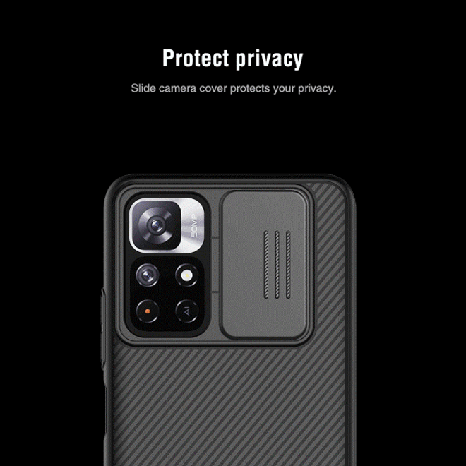 Nillkin - Xiaomi Poco M4 Pro 5G Hülle - Plastik Hardcase - CamShield Series - schwarz