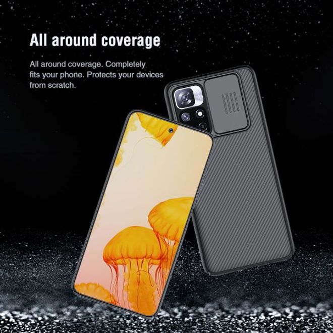 Nillkin - Xiaomi Poco M4 Pro 5G Hülle - Plastik Hardcase - CamShield Series - schwarz
