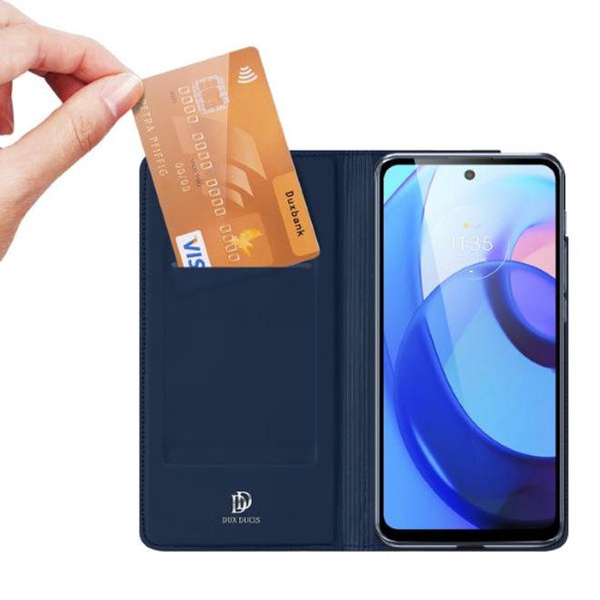 Dux Ducis - Motorola E20 / E30 / E40 Hülle - Handy Bookcover - Skin Pro Series - blau