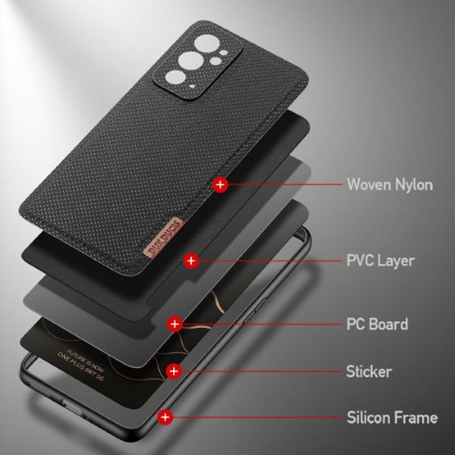 Dux Ducis - OnePlus 9RT 5G Hülle - Schickes Hardcase - Fino Series - schwarz