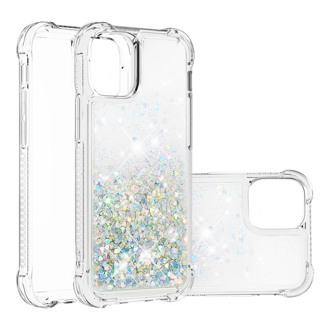Coque pour iPhone 13 Pro Max - Coque souple à paillettes - Multicolore