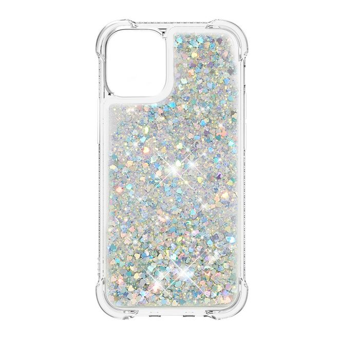 Coque pour iPhone 13 Pro Max - Coque souple à paillettes - Multicolore