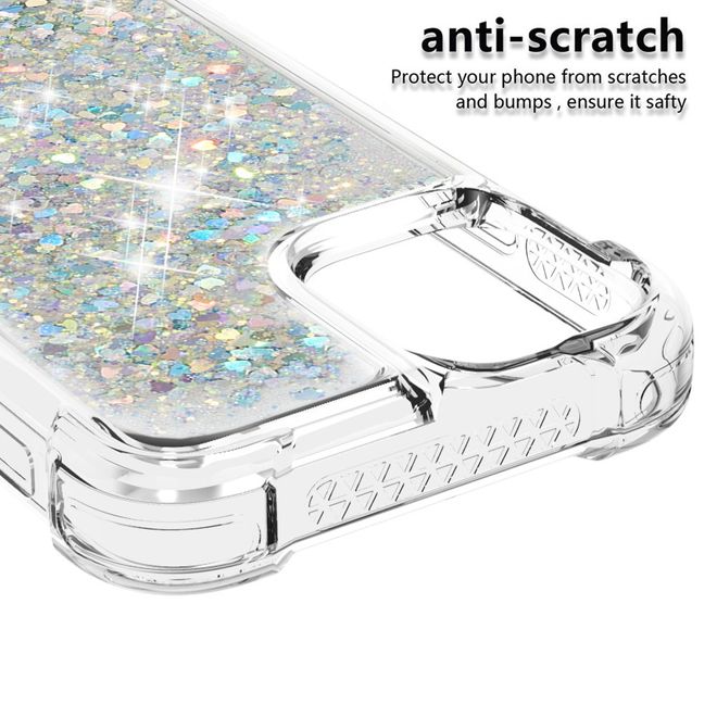 Coque pour iPhone 13 Pro Max - Coque souple à paillettes - Multicolore