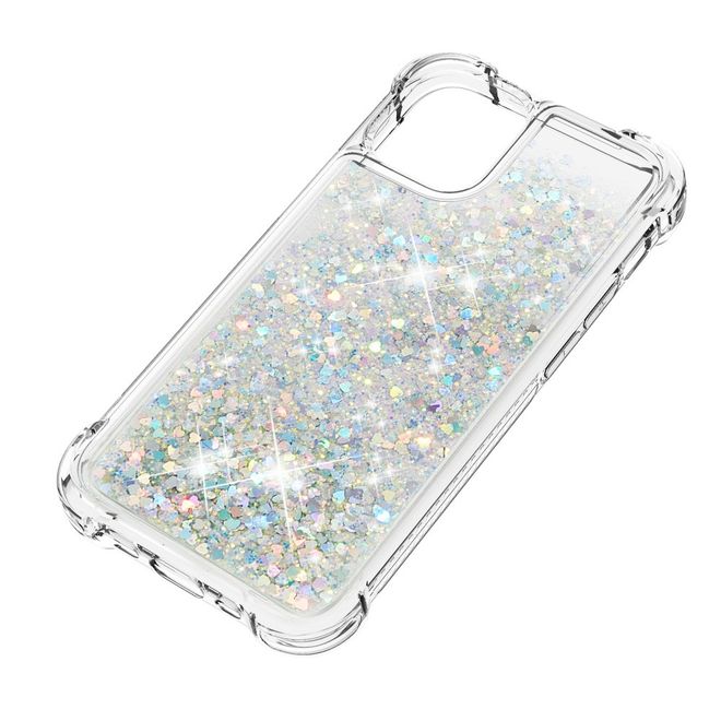 iPhone 13 Pro Hülle - Glitter Softcase - mehrfarbig