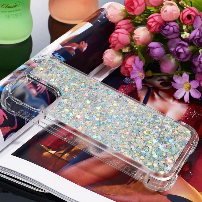 iPhone 13 Pro Hülle - Glitter Softcase - mehrfarbig