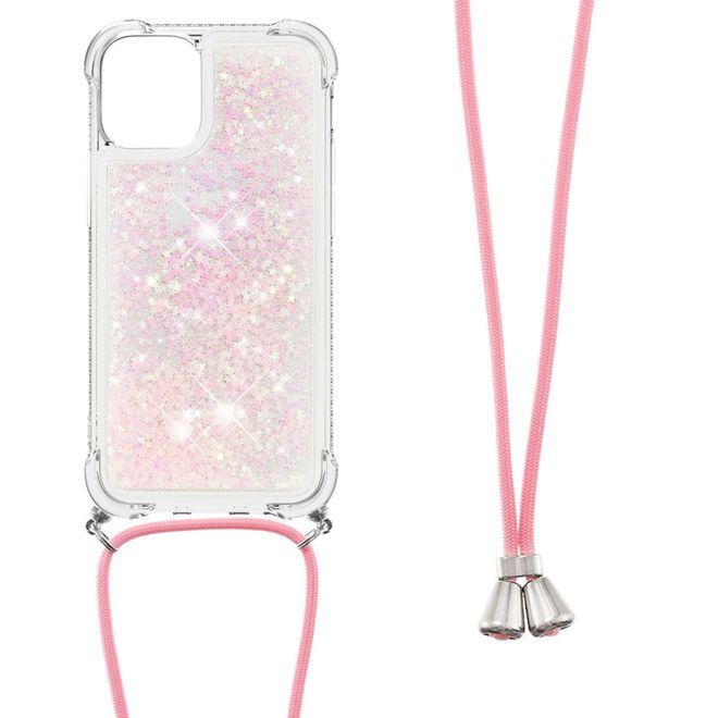 iPhone 13 Handykette - Necklace Umhänge Softcase Hülle - pink
