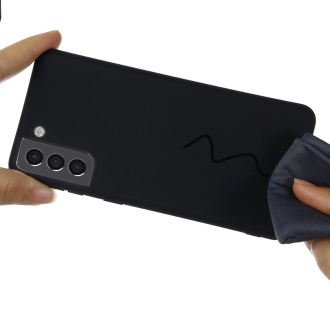 Samsung Galaxy S22+ Hülle - Softcase Silikon Series - schwarz