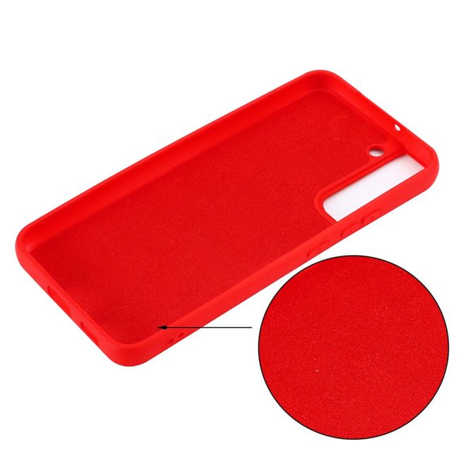 Samsung Galaxy S22+ Hülle - Softcase Silikon Series - rot