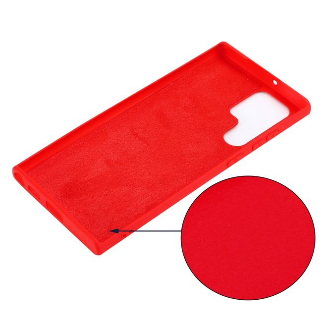 Samsung Galaxy S22 Ultra Hülle - Softcase Silikon Series - rot