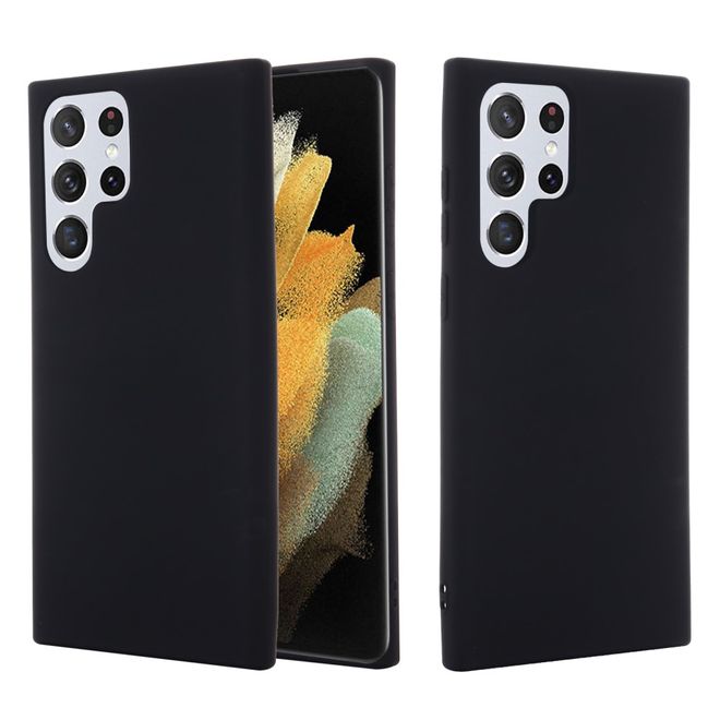 Samsung Galaxy S22 Ultra Hülle - Softcase Silikon Series - schwarz