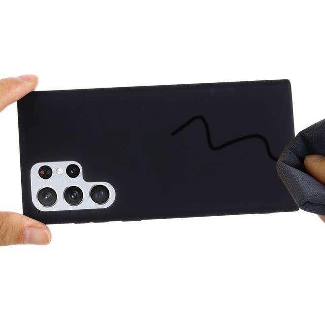 Samsung Galaxy S22 Ultra Hülle - Softcase Silikon Series - schwarz