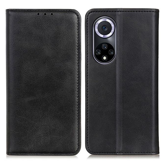 Honor 50 Handy Hülle - Classic V Leder Bookcover Series - schwarz