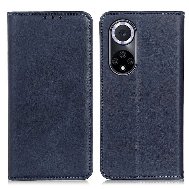 Honor 50 Handy Hülle - Classic V Leder Bookcover Series - blau