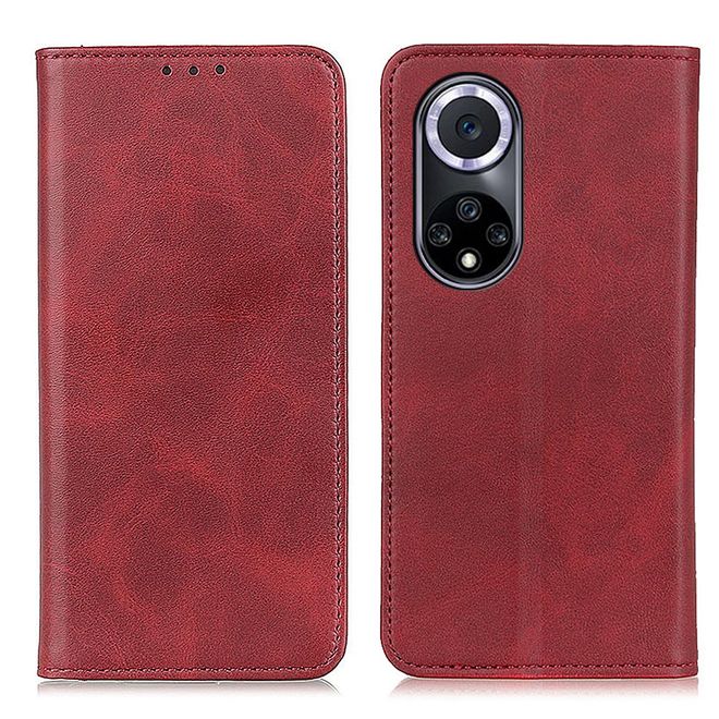 Honor 50 Handy Hülle - Classic V Leder Bookcover Series - rot