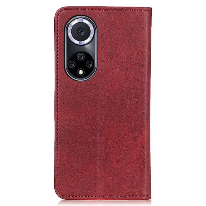 Honor 50 Handy Hülle - Classic V Leder Bookcover Series - rot