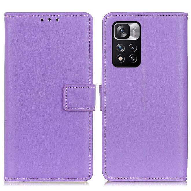 Xiaomi Redmi Note 11 Pro 5G / 11 Pro+ 5G Handy Hülle - Classic II Leder Bookcover Series - purpur