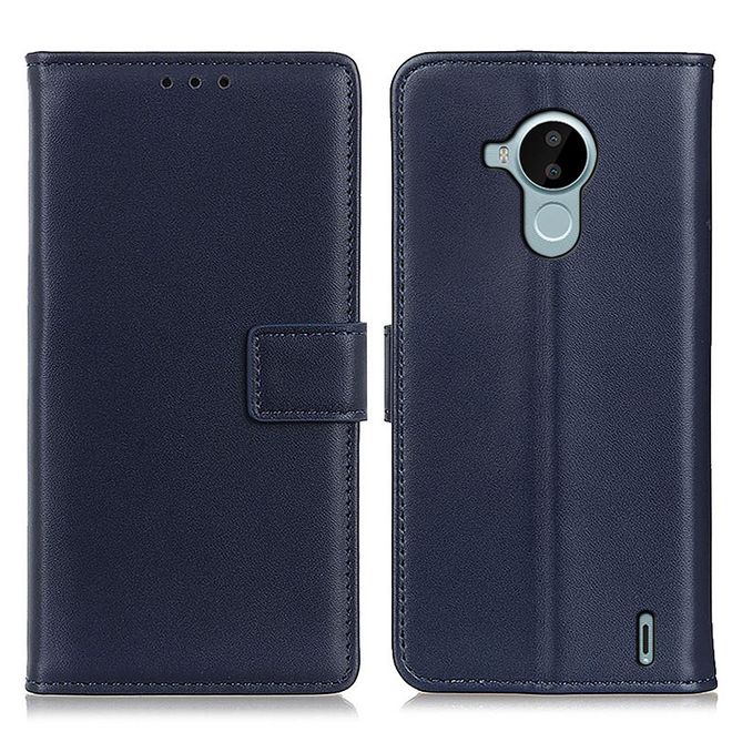 Nokia C30 Handy Hülle - Classic II Leder Bookcover Series - blau