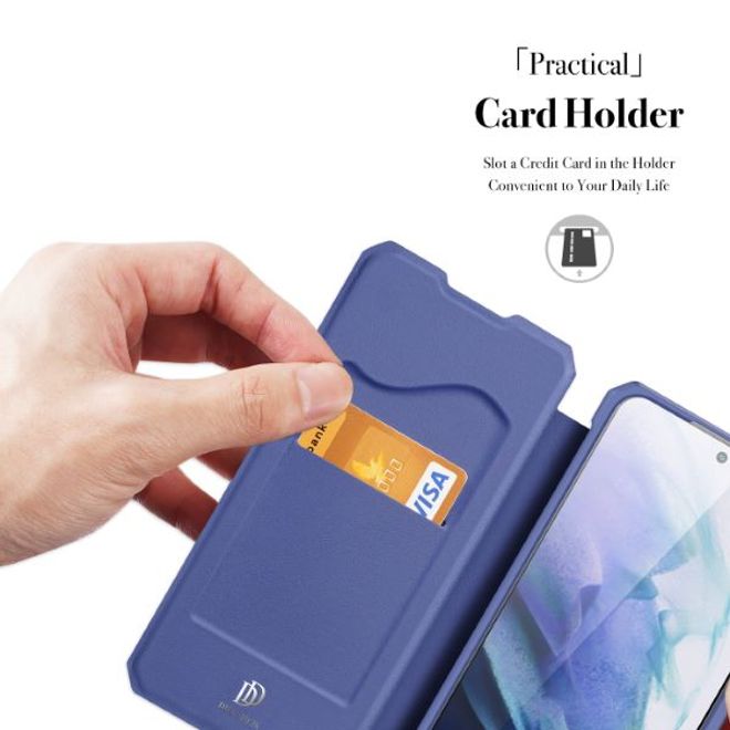 Dux Ducis - Samsung Galaxy S22+ Hülle - Robustes Handy Bookcover - Skin X Series - blau