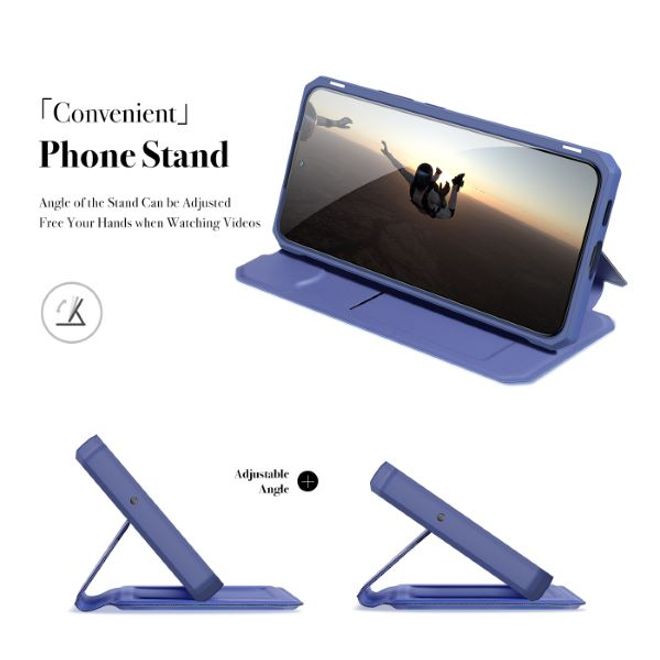 Dux Ducis - Samsung Galaxy S22+ Hülle - Robustes Handy Bookcover - Skin X Series - blau