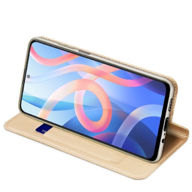 Dux Ducis - Xiaomi Poco M4 Pro 5G Hülle - Handy Bookcover - Skin Pro Series - gold