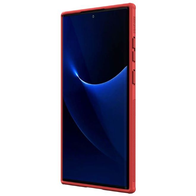 Nillkin - Samsung Galaxy S22 Ultra Hülle - Kunststoff Case - Super Frosted Shield Series - rot