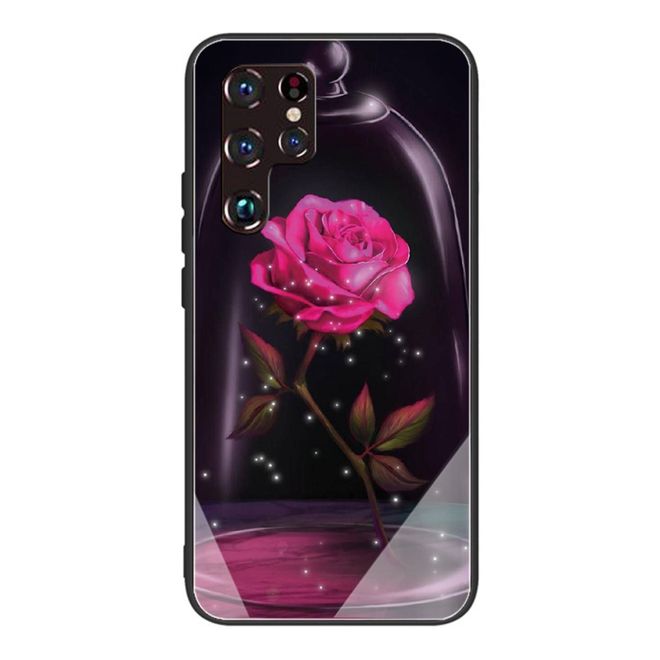 Samsung Galaxy S22 Ultra Handyhülle - Image Glas und Kunststoff Series - Rose