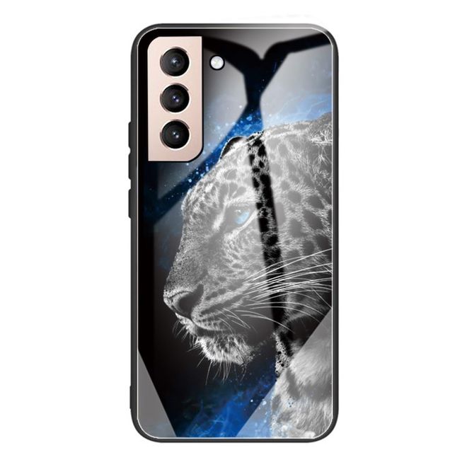 Samsung Galaxy S22+ Handyhülle - Image Glas und Kunststoff Series - Leopard