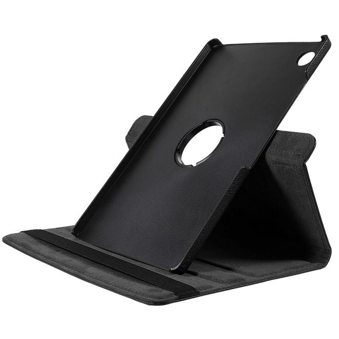 Samsung Galaxy Tab A8 (2021) Hülle - 360° rotierbares Case aus Leder - schwarz