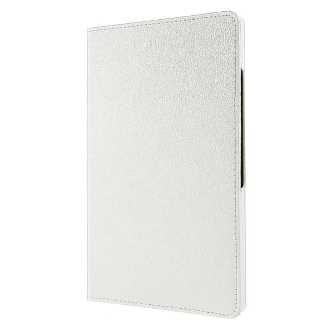 Samsung Galaxy Tab A8 (2021) Hülle - 360° rotierbares Case aus Leder - weiss