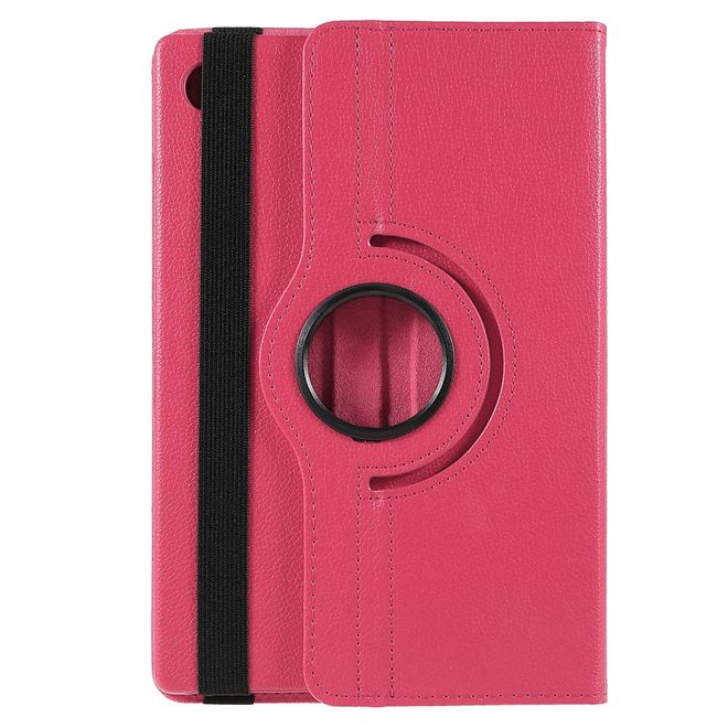 Samsung Galaxy Tab A8 (2021) Hülle - 360° rotierbares Case aus Leder - rosa