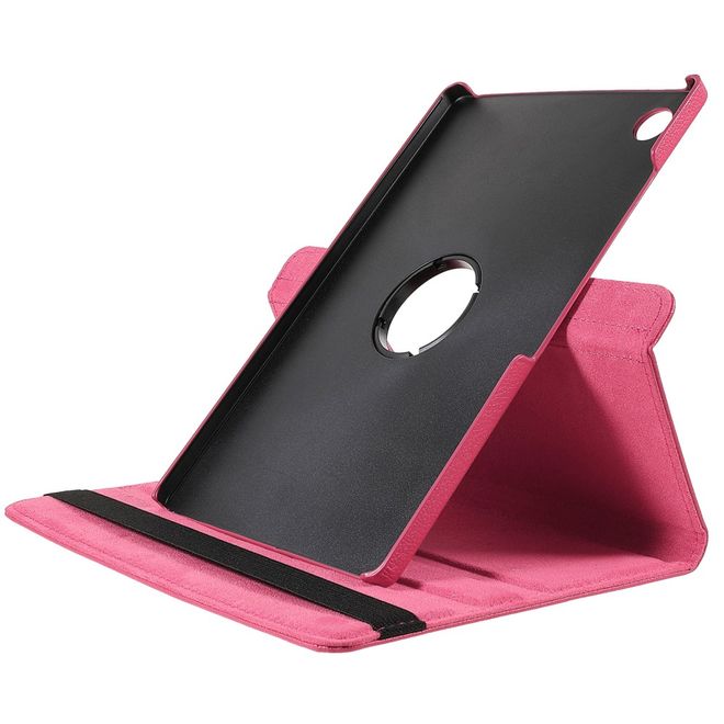 Samsung Galaxy Tab A8 (2021) Hülle - 360° rotierbares Case aus Leder - rosa