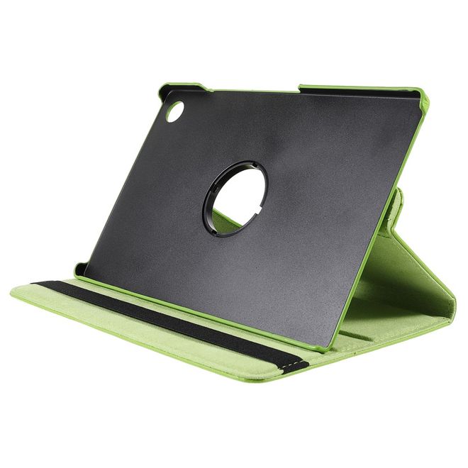 Samsung Galaxy Tab A8 (2021) Hülle - 360° rotierbares Case aus Leder - grün
